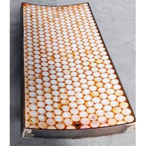 China Polyurethane Backing Ceramic Wear Liner Wear Impact Resistant on sale