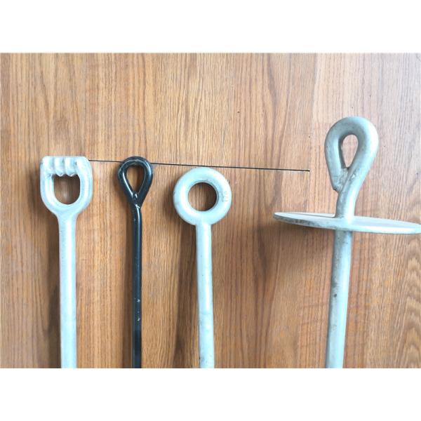 Hot Forged Thimble Eye Ground Anchor 3/4" Diameter And 5' Long Helix Anchor