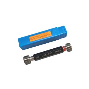 Cheap Precision Thread Plug Gauge GO and NOGO Set Hardened Steel Quality Control for sale