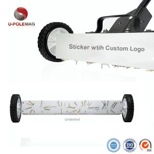 Core Components Magnet Hand Push Small Metal Magnetic Floor Sweeper with Wheels