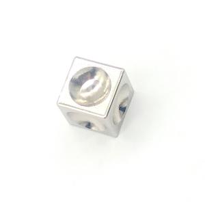 Fixing Block Aluminum Alloy Multifunctional Connector Cube M3 M4 M5 M6 Hex Nut Aluminum Cube Display Connector