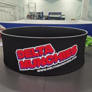 Tapered Circular Foldable Pop Up Exhibition Display Trade Show Hanging Sign 60in