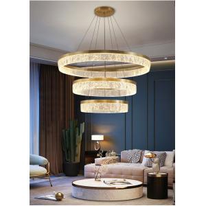 Led Gold Chandelier For Living Room Modern Creative Design Light Fixture Round