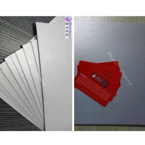 Quality Digital Printing PVC Sheets In Silver With Strong Peeing Strength wholesale