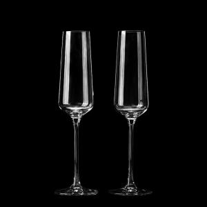 Bulk 6-10oz Crystal Champagne Flutes | Chip-Resistant Laser-Engraved Glassware
