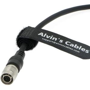 NP F550 Dummy Battery To Hirose 4 Pin Male Power Cable For Sony To Feelworld