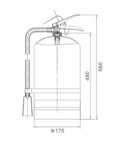 9kg 10kg Portable Dry Powder Fire Extinguisher Hold Upright With Brass Valve