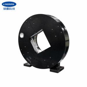 China Lingman Classic Simple Style Square Hole 4-Jaw Pneumatic Rotary Laser Chuck For Pipe Cutting Machine on sale