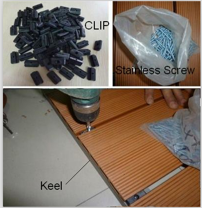 Waterproof WPC Deck Flooring For Garden , Playground And Outdoor Decorative