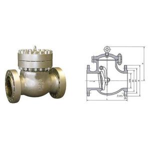 ANSI Cast Steel A216 WCB Flange Swing Check Valve For Oil DN15 ~ DN700