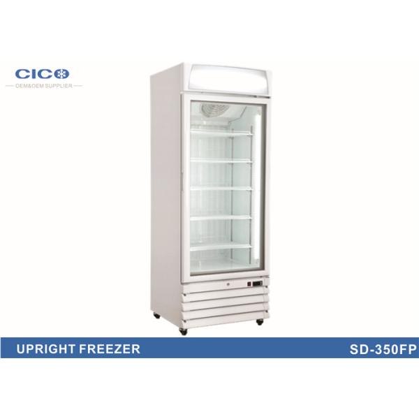 Silvery Silm Upright Display Refrigerator / Upright Beverage Cooler