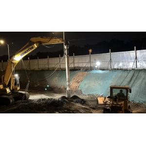 BVEM 2600 r/min rotation speed Vibroflotation Device mounted to excavator