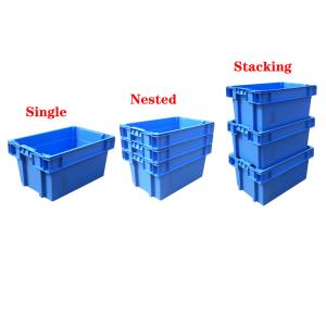 575x360x290mm Solid Nesting Crates Plastic Fruit Picking Crates