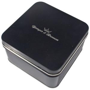 Empty Gift Tin With Black Color Printed ,Watch Packaging Box ,Looks Graceful And Great
