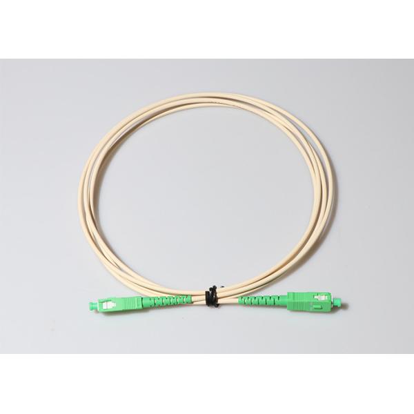 Quality SC/APC-SC/APC ivory white g657a2 optical cable fiber optic patch cord & Pigtail Optical with FC / SC / ST Type wholesale