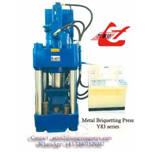 High Efficiency Scrap Briquetting Press for Cast Iron Recycling, PLC Semi