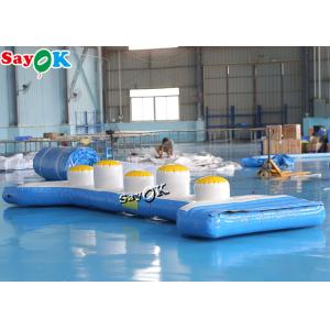 Customized Large Inflatable Water Park Equipment Cylindrical Log Bridge