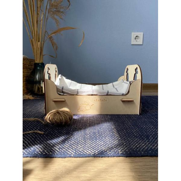 Guinea Pig Rabbit Bunny House Wooden Rabbit Bed 30х24х23cm