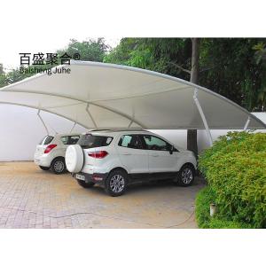 Steel Frame Metal Pergola for Car Port Parking White Powder Coating and Heat