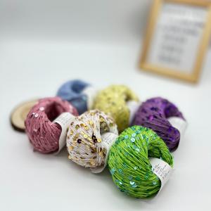 3mm 6mm Sequin Yarn For Hand Knitting