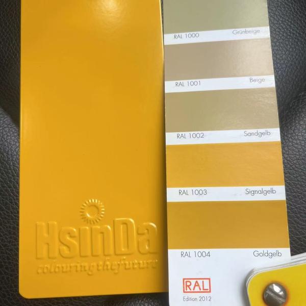 Quality Ral 1003 Signal Yellow Powder Coating Easy Cleaning For Bike Frame Bicycle Bus Customized wholesale