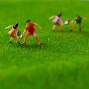 1:100 scale architectural model color sport figures 2cm for outdoor exercise