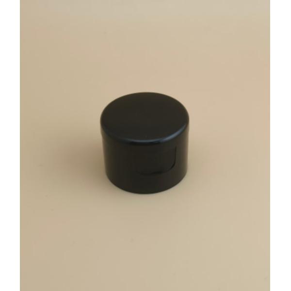 Quality Black Plastic Round Smooth Cap for Cosmetic Bottles wholesale