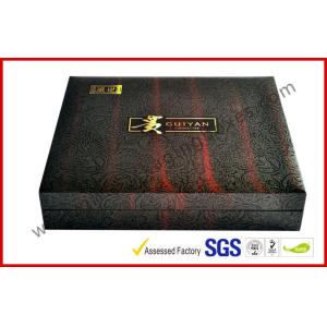 Sliver Foil Paper Handmade Luxury Gift Boxes With Custom Made Foil Logo