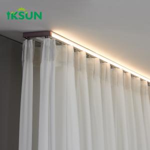 New Design Ceiling Mounted Curtains Track With LED Lighting Light Track Kit For