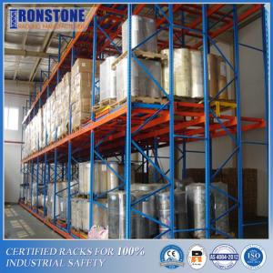 Cheap Fast Picking Process Push Back Racking System With Extended Lifespan for sale