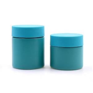 Cheap Round Cream Packaging Jar 2oz 3oz 4oz Colourful Storage Jars Glass Child Resistant Glass Jar for sale