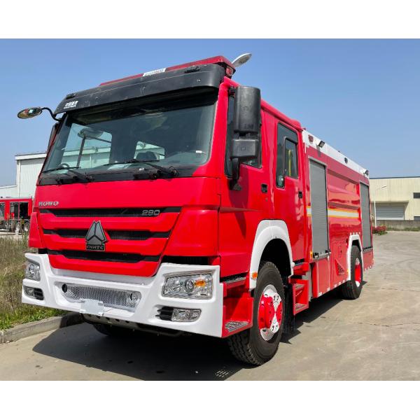 Quality HOWO 310hp Heavy Duty Fire Truck 6 Wheeled 8000L Foam Capacity wholesale