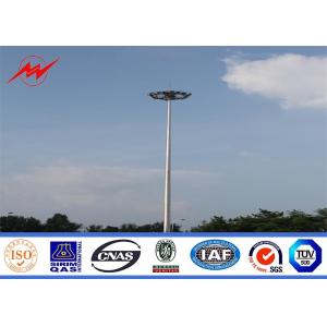 Cheap 30m multisided hot dip galvanized high mast pole with lifting system for sale