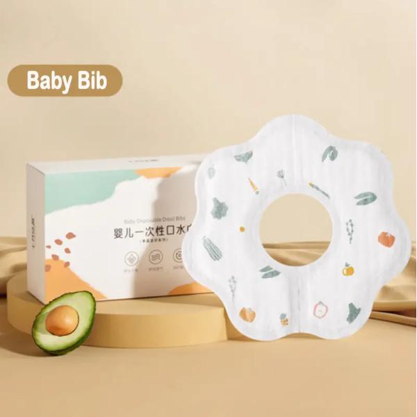 Quality Custom Printed Non-woven Baby Bibs with Waterproof Design and Elastic Band BB-01 wholesale