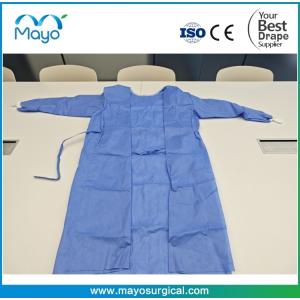 EN 13795 Compliant Sterile Surgical Gown with Ultrasonic Seam and Knitted Cuffs