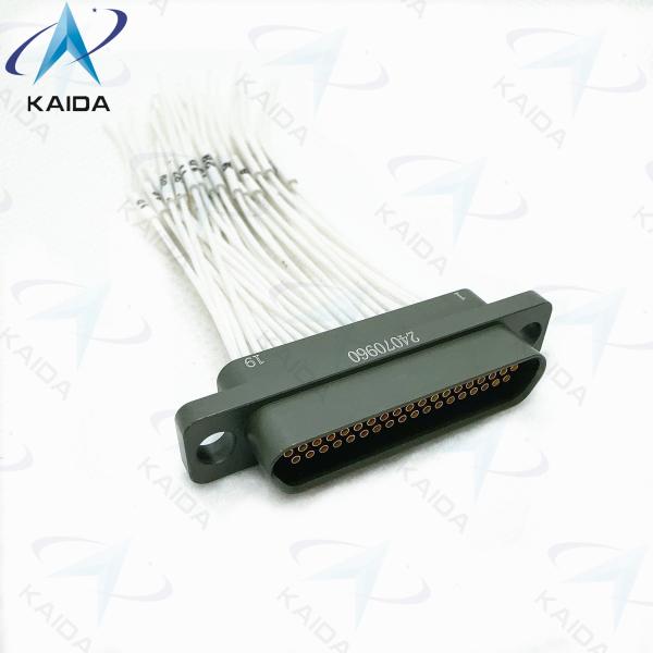 Quality High Endurance Micro D Rectangular Connectors For Harsh Environments MIL-DTL-83513 J30J-37ZK-G Olive Green Cadmium wholesale