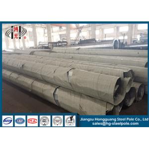 Cheap Black Tar Painted Hot Dip Galvanized Steel Pole Coating Octagonal Pole for sale