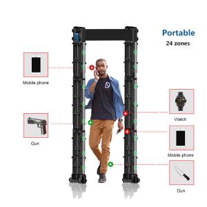 Portable Walk Through Security Scanners Detector Automatic Counting IP55 AC85
