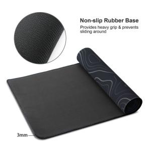 Black White Marble Desk Mat Smooth Surface Gaming Mouse Pad for Computer