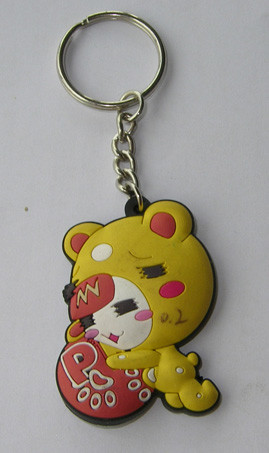 Quality 29x33x33cm Fashional Custom Rubber Keyrings Nonpoisonous For Body wholesale