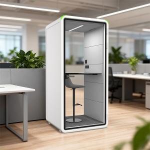 STC30dB Sound Insulation Soundproof Booth with 4000K Natural Light and 100-240V