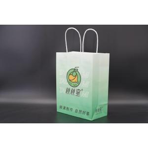 Versatile packaging Kraft Paper Grocery Bags With Handles Twisted