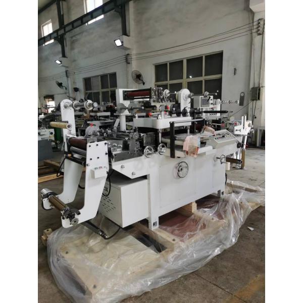 Label Flat Bed Die Cutting Machine With Hole Puch Hot Stamping Lamination