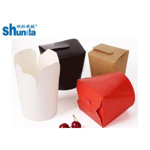 Cheap PLA Coated Paper Donner Box For Noodle Packaging with Flexo ink printing for sale