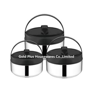 China 6pcs Heat insulation pot keep warm stainless steel food bowl set Noodle bowl with lid on sale