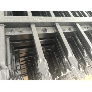 Boundary protection welded galvanized steel temporary picket fence tubular