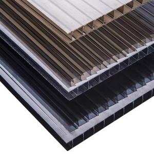 Hollow PC Polycarbonate Plastic Hollow Cross Section Roof Roofing Sheet