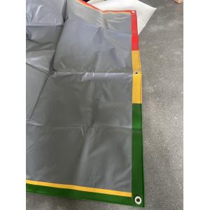 100 % Polyester Mildew Resistant Vinyl Tarp Sheet With Flame Retardant And Tear