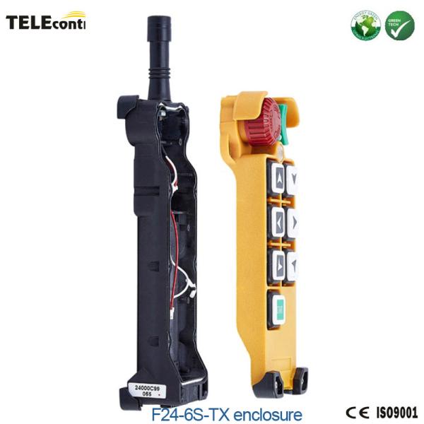 Quality telecontrol 6 single steps pushbuttons F24-6S EOT crane remote control transmitter shell wholesale