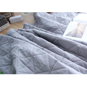 Washable Cotton Throw Blanket , Quilted Multiple Colors Luxury Throw Blanket